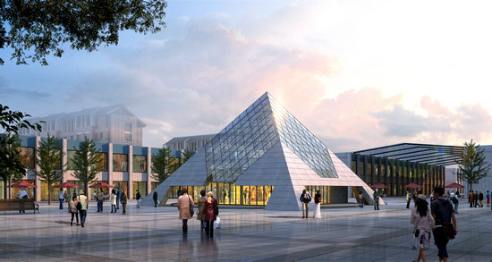 北流金字塔网架